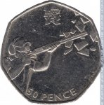 50 пенсов 2011 г. Великобритания(5) -1989.8 - реверс