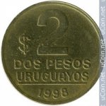 2 песо 1994 г. Уругвай(23) -16.2 - аверс