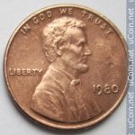 1 цент 1980 г. США(21) - 2215.1 - реверс