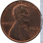 1 цент 1981 г. США(21) - 2215.1 - реверс