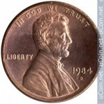 1 цент 1985 г. США(21) - 2215.1 - реверс