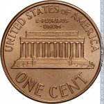 1 цент 1991 г. США(21) - 2215.1 - реверс