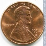 1 цент 1994 г. США(21) - 2215.1 - реверс