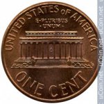1 цент 1995 г. США(21) - 2215.1 - аверс