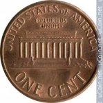 1 цент 1996 г. США(21) - 2215.1 - аверс