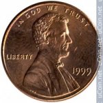 1 цент 1999 г. США(21) - 2215.1 - реверс