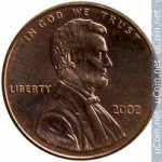 1 цент 2002 г. США(21) - 2215.1 - реверс