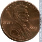 1 цент 2004 г. США(21) - 2215.1 - реверс