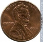 1 цент 2006 г. США(21) - 2215.1 - реверс