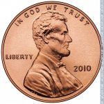 1 цент 2010 г. США(21) - 2215.1 - аверс