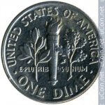 10 центов 1991 г. США(21) - 2215.1 - аверс