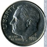 10 центов 1997 г. США(21) - 2215.1 - реверс