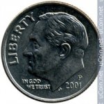 10 центов 2001 г. США(21) - 2215.1 - реверс