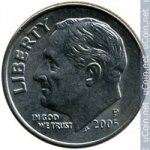 10 центов 2005 г. США(21) - 2215.1 - реверс