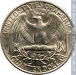 25 центов 1990 г. США(21) - 2215.1 - реверс