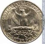 25 центов 1990 г. США(21) - 52935 - реверс