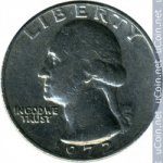 25 центов 1972 г. США(21) - 2215.1 - реверс