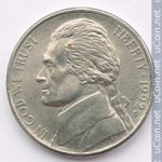 5 центов 1992 г. США(21) - 2215.1 - реверс