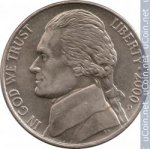 5 центов 2000 г. США(21) - 2215.1 - реверс
