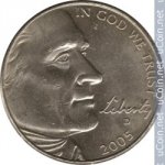 5 центов 2005 г. США(21) - 2215.1 - реверс