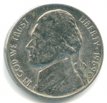 5 центов 1989 г. США(21) - 2215.1 - реверс