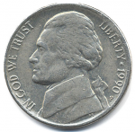 5 центов 1990 г. США(21) - 2215.1 - реверс