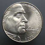 5 центов 2005 г. США(21) - 2215.1 - реверс