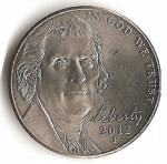 5 центов 2012 г. США(21) - 2215.1 - реверс
