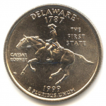 25 центов 1999 г. США(21) - 2215.1 - реверс