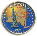 25 центов 2001 г. США(21) - 2215.1 - реверс