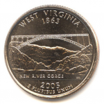25 центов 2005 г. США(21) - 2215.1 - реверс