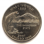 25 центов 2007 г. США(21) - 2215.1 - реверс