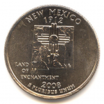 25 центов 2008 г. США(21) - 2215.1 - реверс