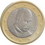 1 евро 2014 г. Ватикан(4) -86487 - аверс