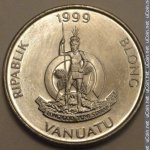 10 вату 1999 г. Вануату(3) -5.7 - аверс
