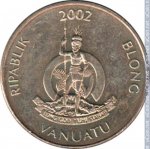 100 вату 2002 г. Вануату(3) -5.7 - аверс