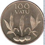 100 вату 2002 г. Вануату(3) -5.7 - реверс