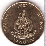 2 вату 2002 г. Вануату(3) -5.7 - аверс