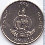 20 вату 1999 г. Вануату(3) -5.7 - аверс