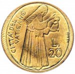 20 лир 1975 г. Ватикан(4) -2354.9 - реверс