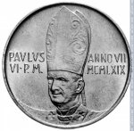 50 лир 1969 г. Ватикан(4) -2354.9 - аверс