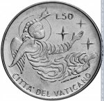 50 лир 1969 г. Ватикан(4) -2354.9 - реверс