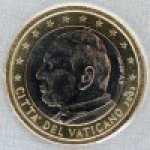 1 евро 2005 г. Ватикан(4) -86487 - аверс
