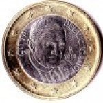 1 евро 2010 г. Ватикан(4) -86487 - аверс