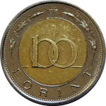 100 форинтов 1998 г. Венгрия(4) - 76.6 - аверс