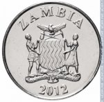 1 квача 2012 г. Замбия(8) - 10 - аверс