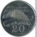 20 центов 1997 г. Зимбабве(8) - 21.9 - реверс