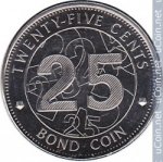 25 центов 2014 г. Зимбабве(8) - 21.9 - аверс